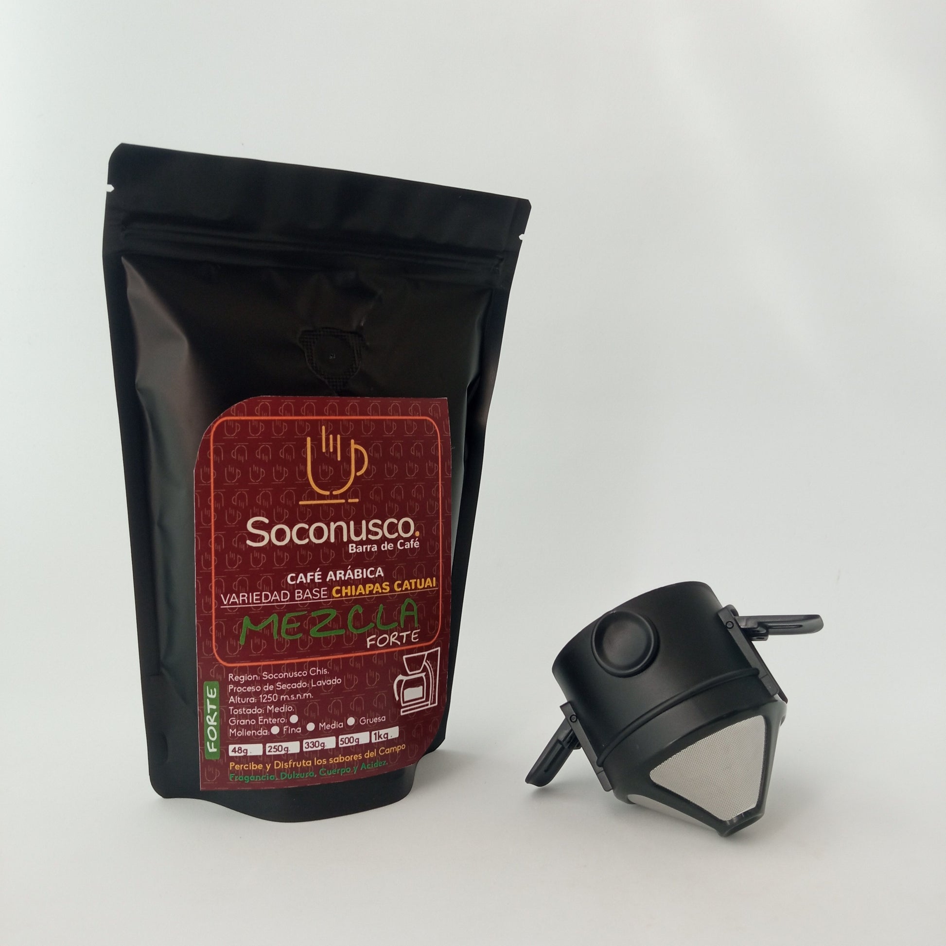 CAFÉ ESPECIALIDAD, MEZCLA ESPECIAL CON FILTRO CÓNICO 