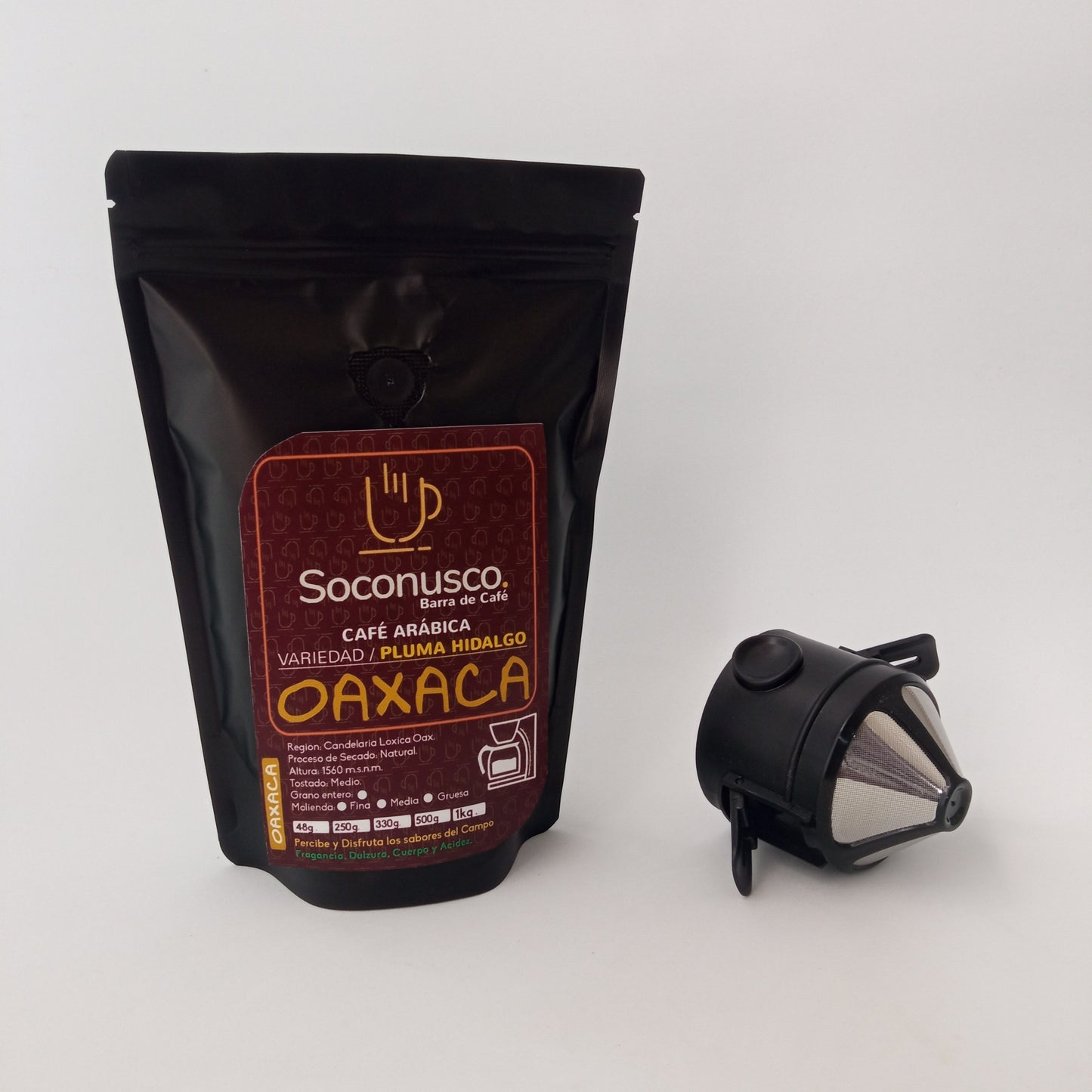 CAFÉ ESPECIALIDAD OAXACA CON FILTRO CÓNICO 